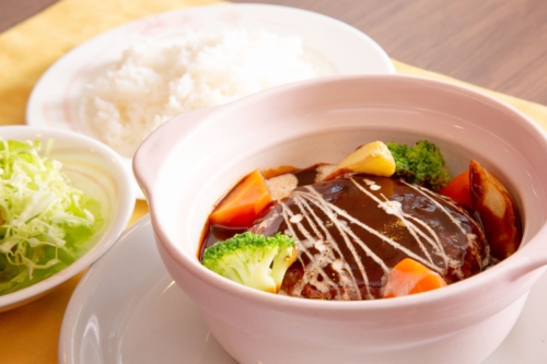 Stewed hamburger set