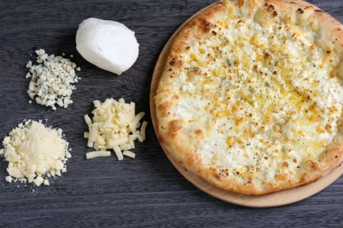 4 kinds of cheese pizza