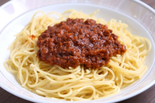ミートソースパスタ