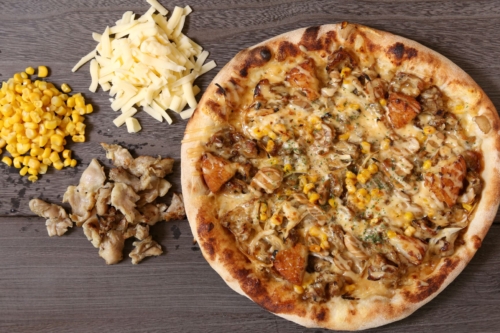 Teriyaki chicken pizza