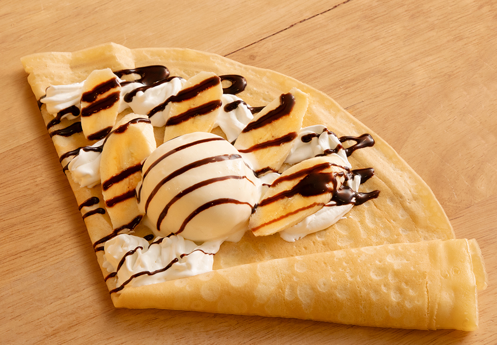 Ice cream & chocolate banana